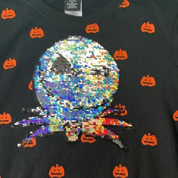 The Nightmare Before Christmas pull on sweatshirt size 10/12 - Picture 3 of 5